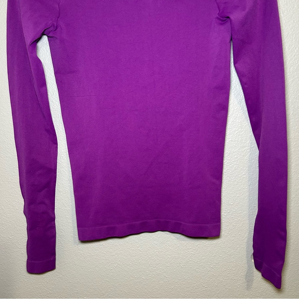 Free People Purple Low Back Long Sleeve Layering Top Women’s Size Medium / Large - Picture 6 of 10